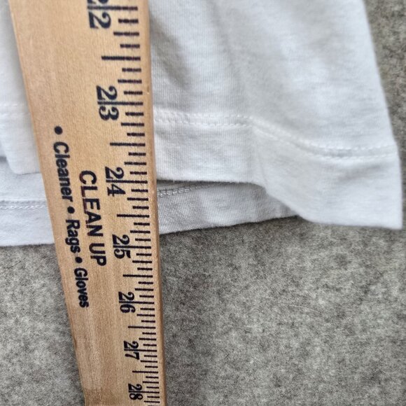 Banana Republic Womens White V-Neck Short Sleeve Timeless Tee L Modal Blend - Picture 4 of 5